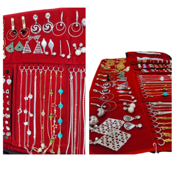 KIT SEMI JOIAS 50 PEÇAS FOLHEADOS A OURO 18K E PRATEADOS - Image 7