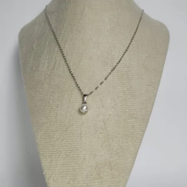 COLAR PRATA COM PEROLA