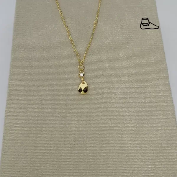TORNOZELEIRA DOURADO GOTA