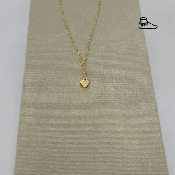 TORNOZELEIRA DOURADO CORAÇÃO