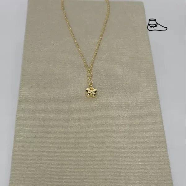 TORNOZELEIRA DOURADO BORBOLETA