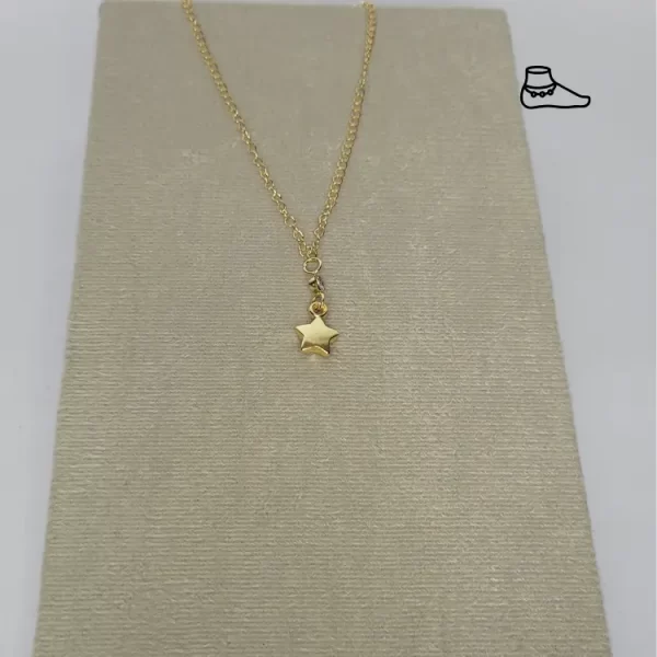 TORNOZELEIRA DOURADO COM ESTRELA 2