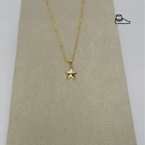 TORNOZELEIRA DOURADO COM ESTRELA